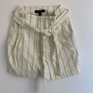 High Rise Paper-Bag Shorts